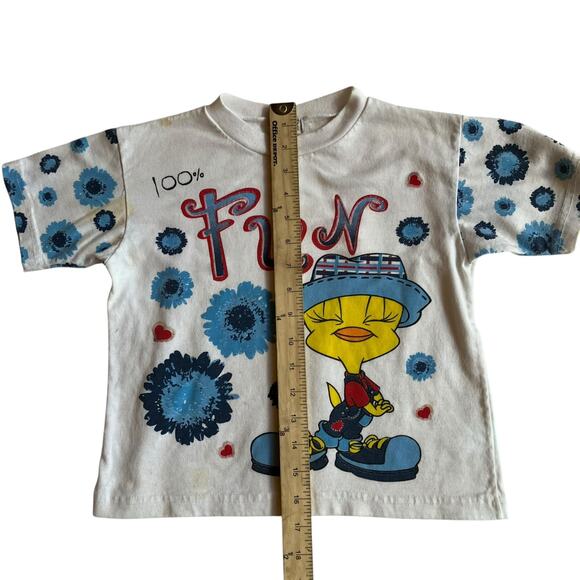Vintage Looney Tunes Girl's Tweety Bird Shirt Size Medium - Picture 9 of 10